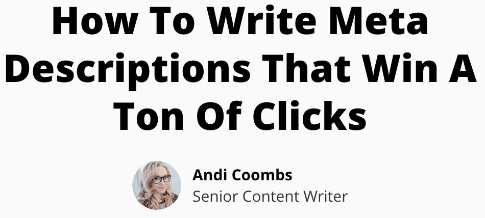 How to write meta descriptions